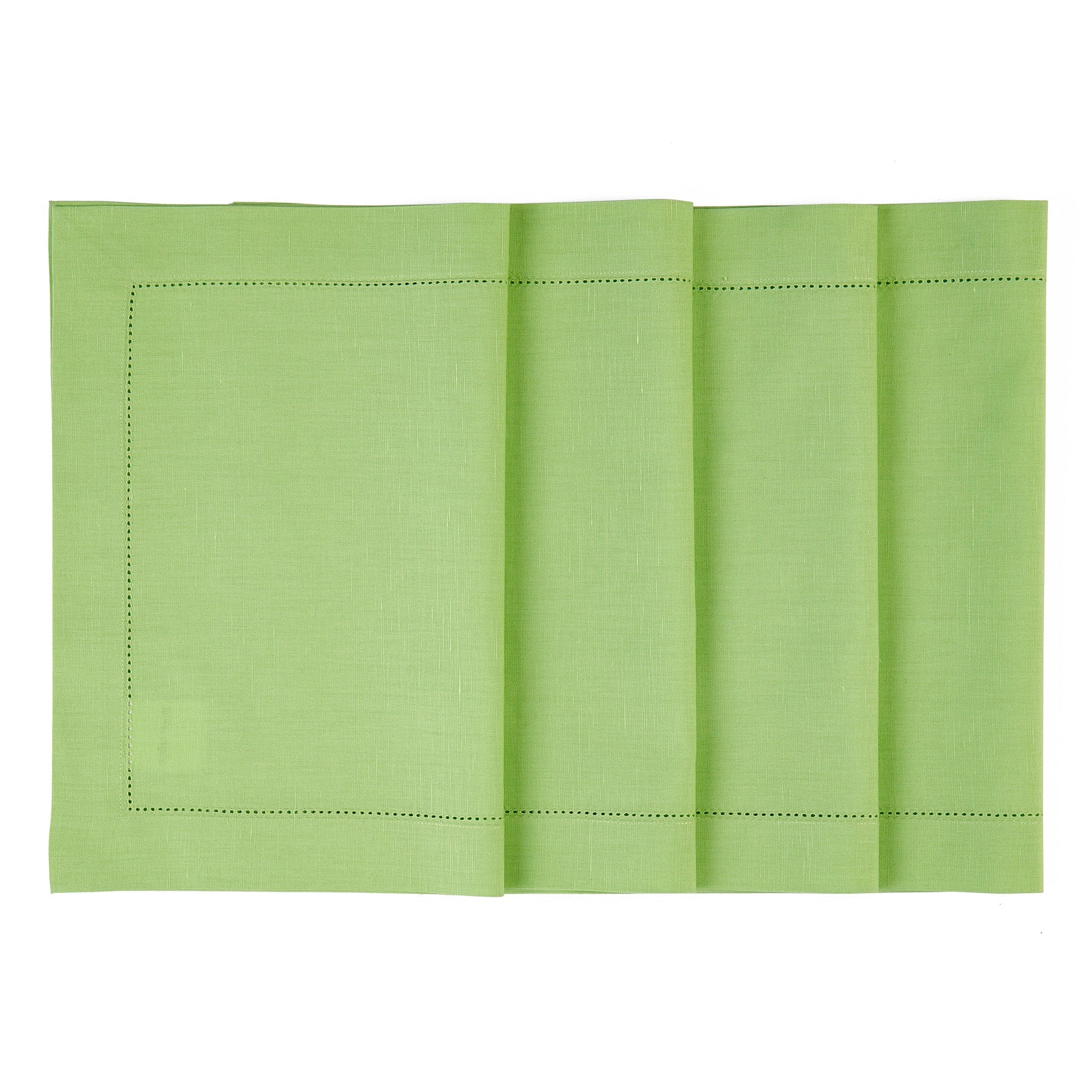 Premium Cotton Linen Hemstitch Placemats Set of 4 - Elegant Table Decor for Dining Room, Kitchen, and Party Settings