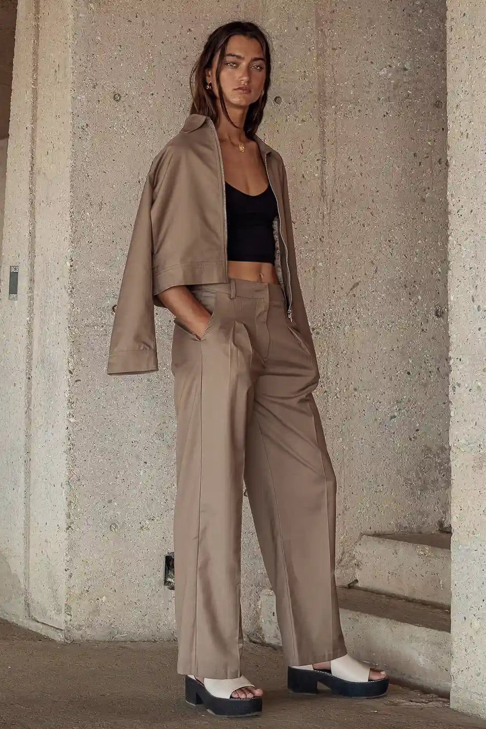 Marissa Collared Jacket - Women's Stylish Outerwear for Fall & Winter | Final Sale | Perfect for Office Wear, Date Nights & Casual Outings
