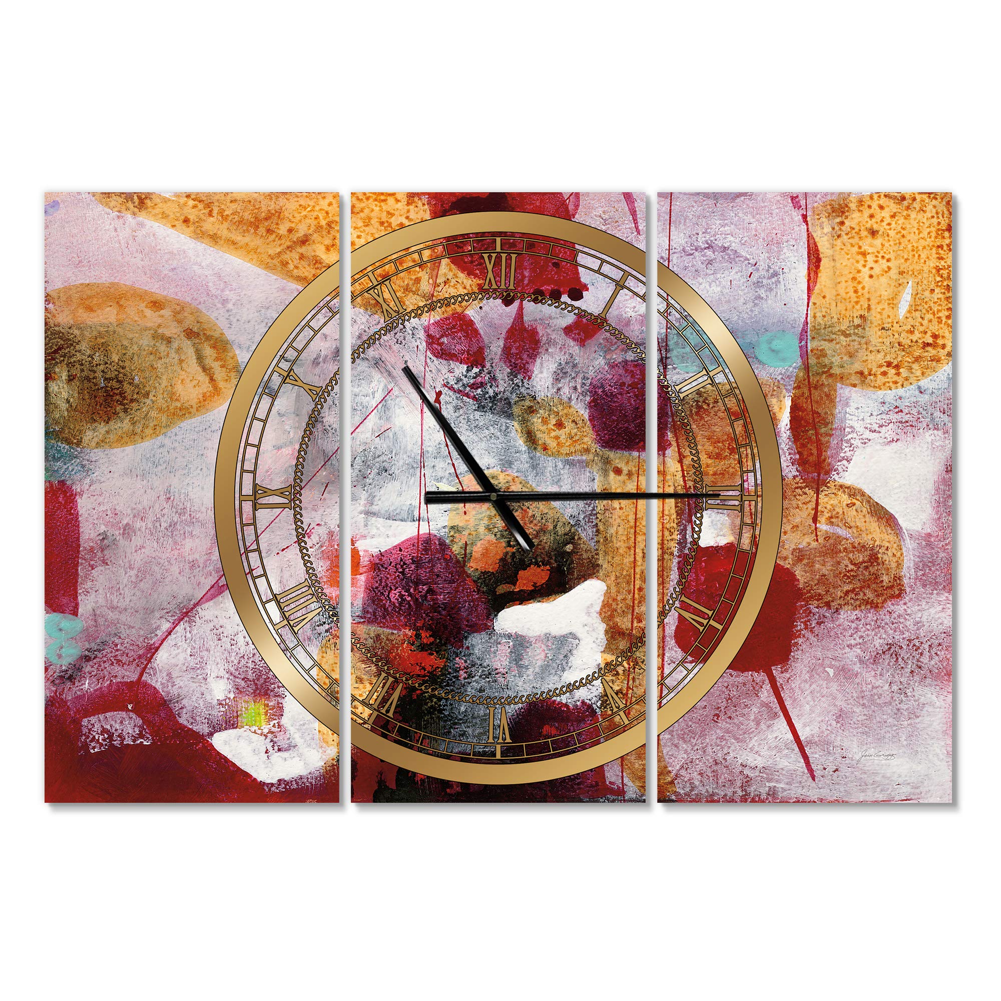 Designart Sea Turtle Wall Art Round Metal Clock - Coastal Cottage Decor for Living Room, Bedroom, Office | Nautical Themed Home Decoration & Unique Wall Clock Gift Idea