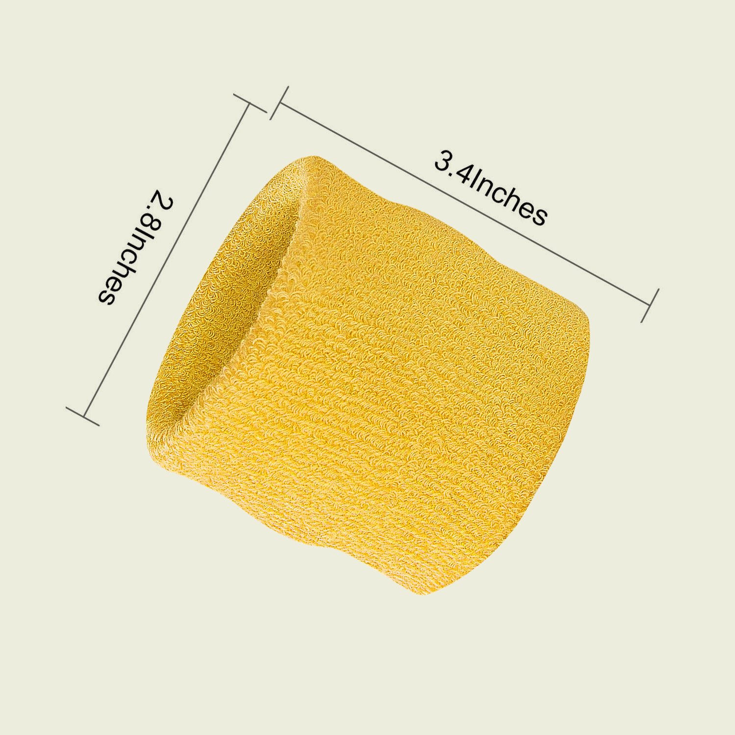 Breathable Cotton Wrist Sweatbands for Sports & Fitness - Absorbent Basketball Football Tennis Workout Bands (Yellow, 3.5