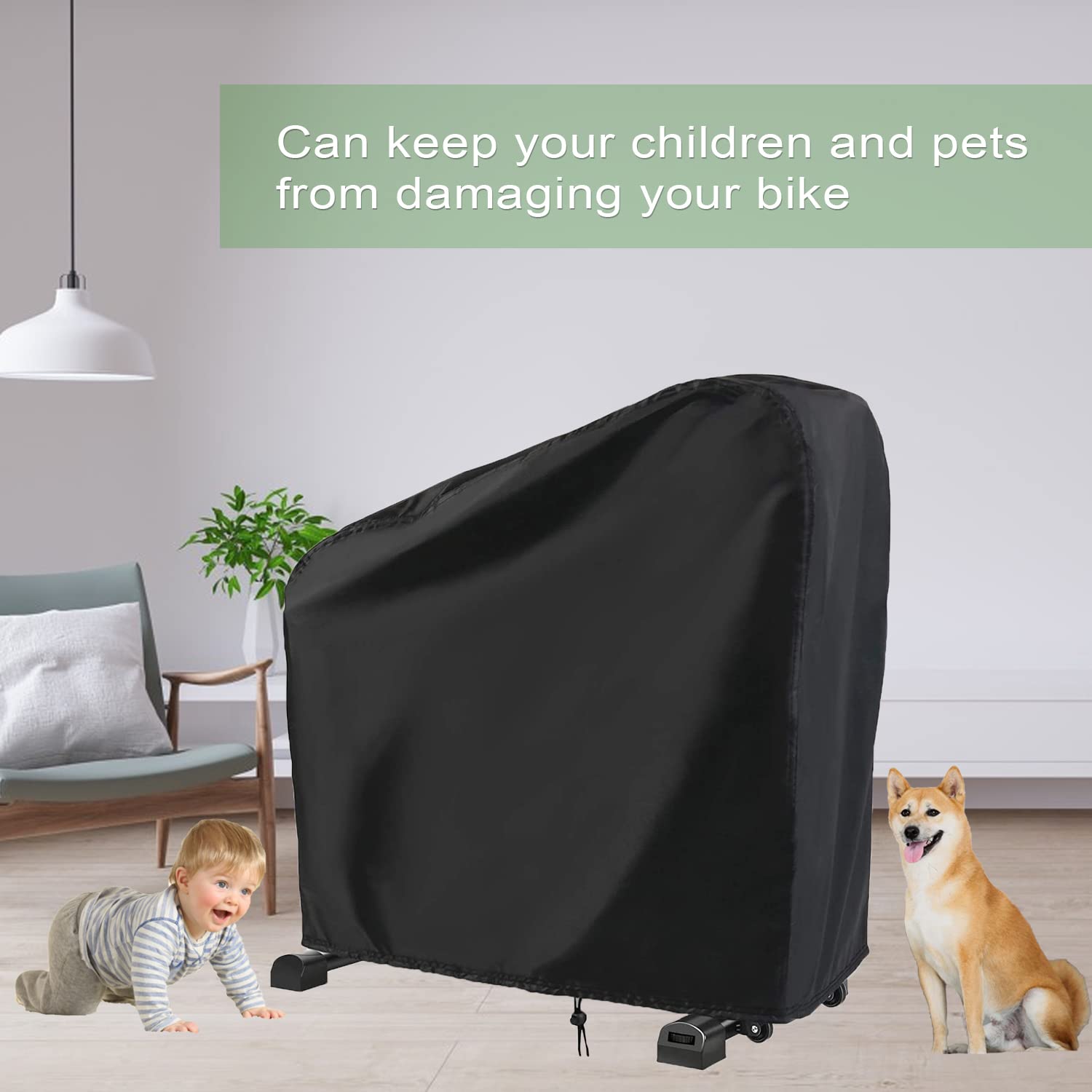 Waterproof & Dustproof Exercise Bike Cover for Upright & Stationary Bikes - Indoor/Outdoor Cycling Equipment Protection - Perfect for Home Gym, Garage Storage & Patio Use