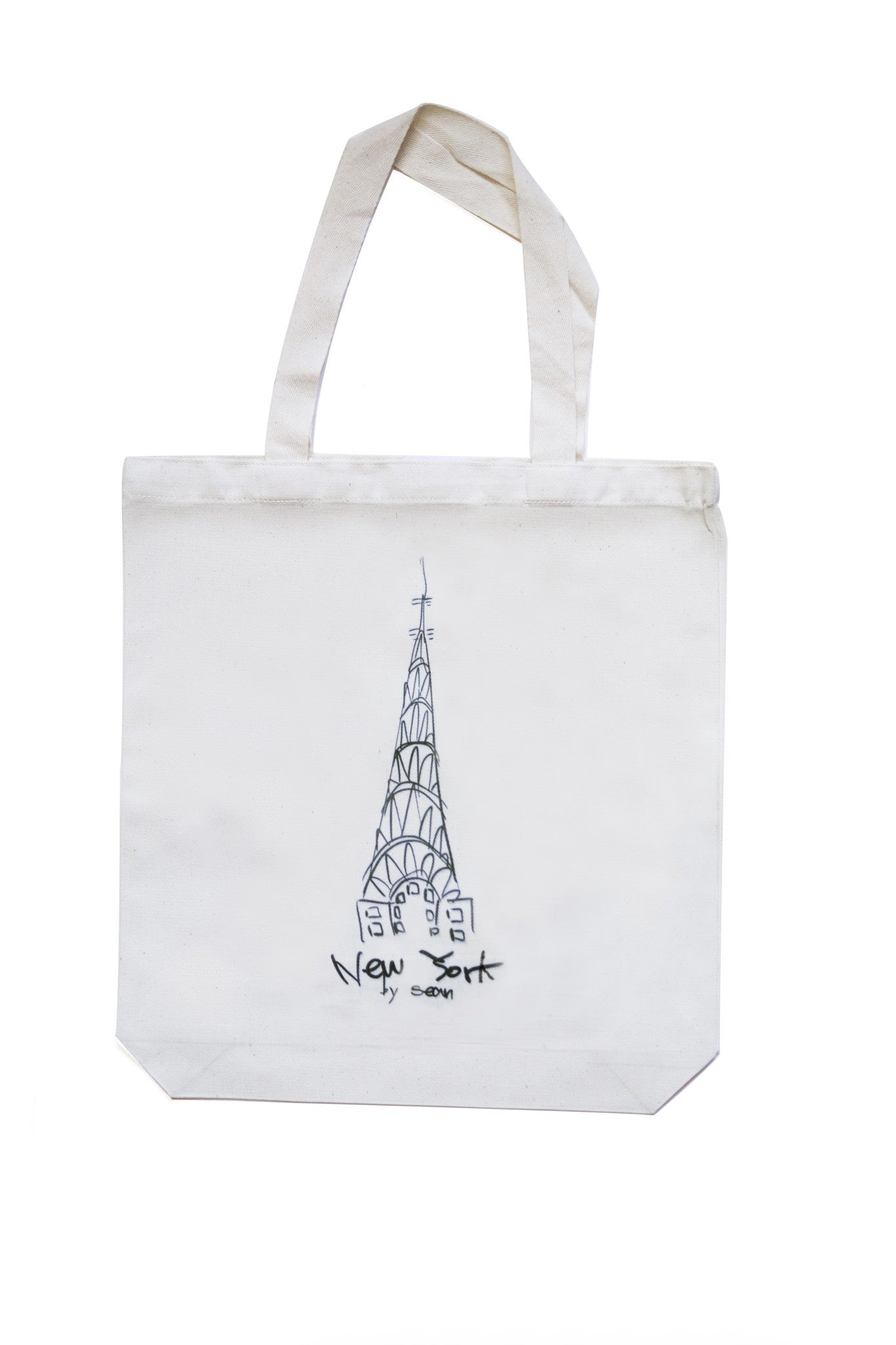 Eco-Friendly Reusable Shopping Tote Bag with Chrysler Building Print - Perfect for Groceries, Travel & Sustainable Lifestyle