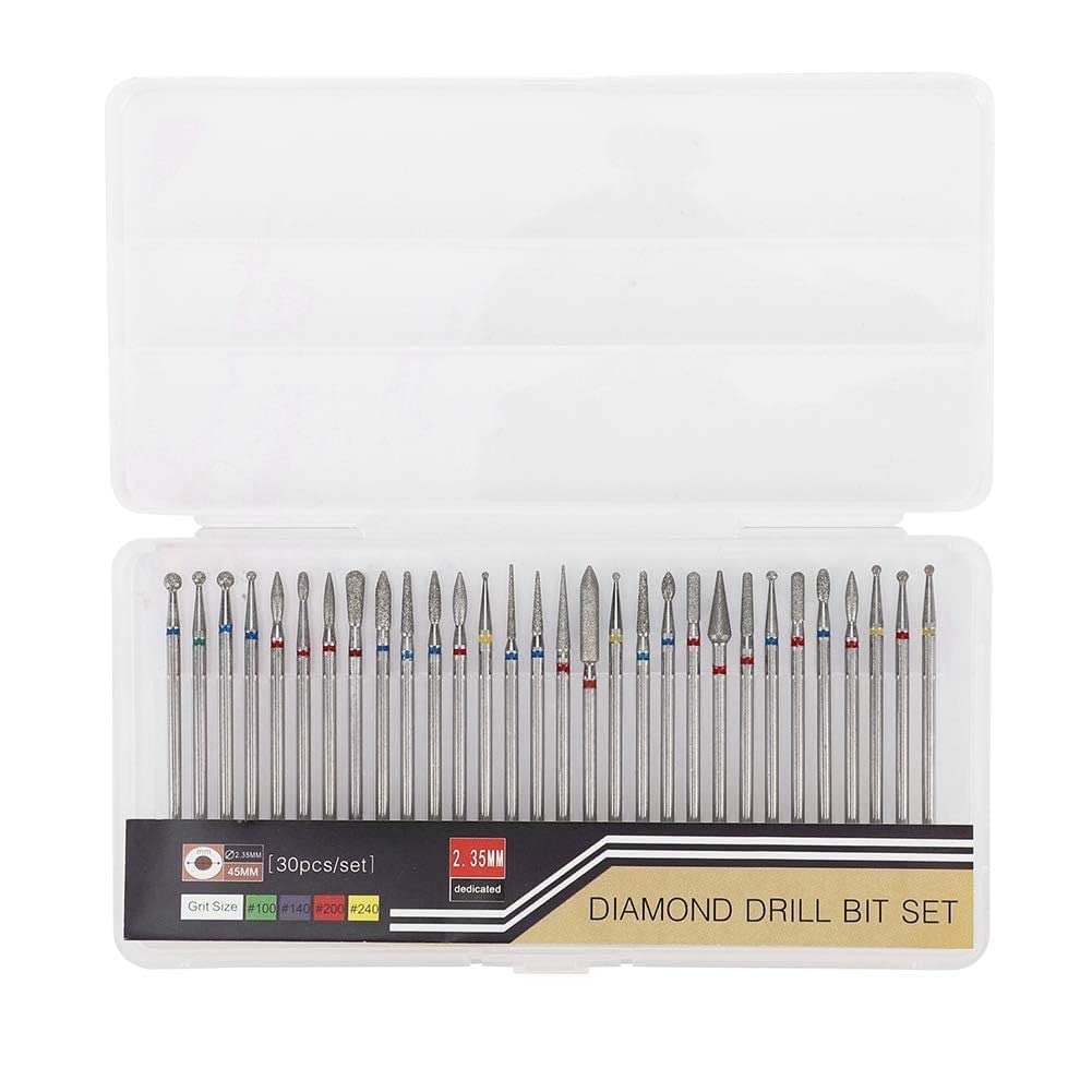 Durable Nail Grind Head Set - Wear & Corrosion Resistant Electric Nail Drill Bits for Professional Manicure & Nail Art | Perfect for Salon, Home Use & DIY Nail Gel Removal