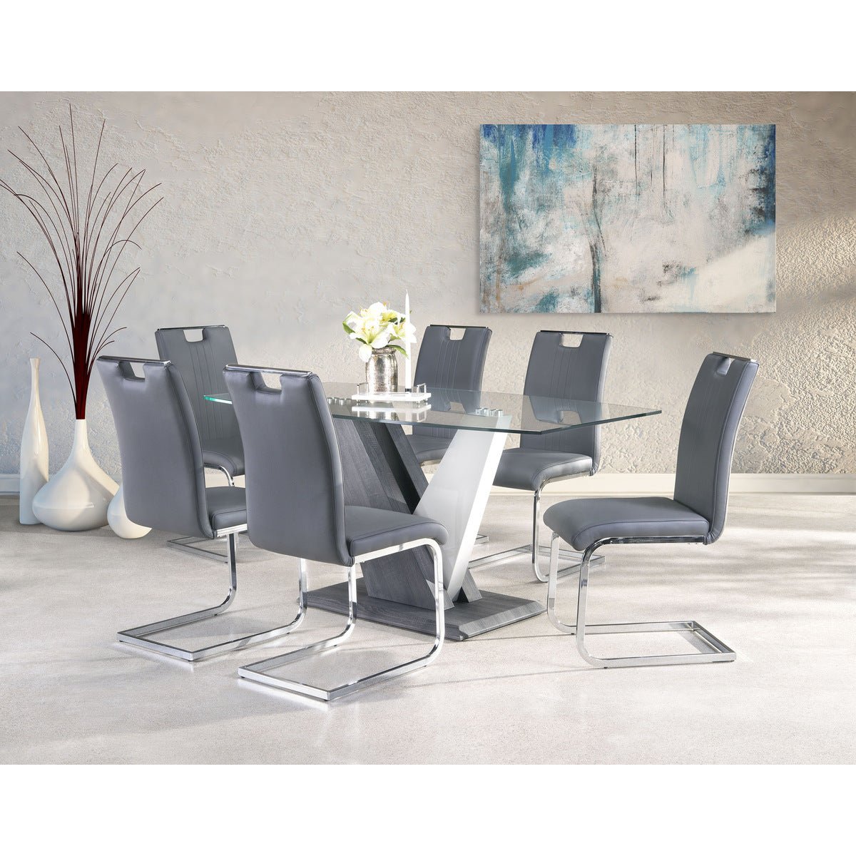 Baxter Pedestal Dining Table - Modern Round Wooden Kitchen Table for 4-6 People - Perfect for Small Spaces, Breakfast Nook & Cozy Family Meals