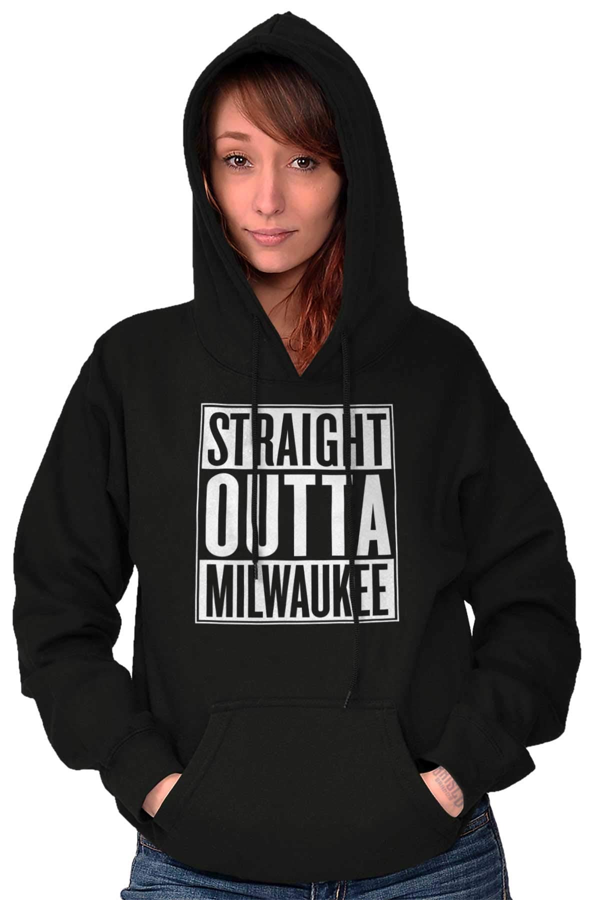 Classic Teaze Straight Outta Milwaukee Wisconsin Hoodie Sweatshirt for Women & Men - Cozy Unisex Pullover for Casual Wear, Street Style & Outdoor Activities