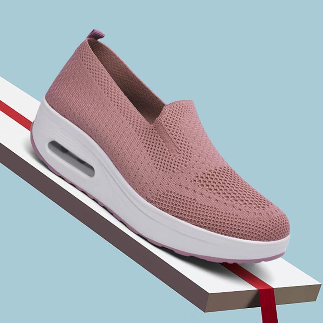 **Women's Orthopedic Comfort Shoes - Slip-On Cloud Slides with Slope Heel for Walking, Running & Gardening - Supportive Platform Sandals & Clogs for All-Day Wear**    *(Ideal for Casual Outings, Work, Travel & Outdoor Activities)*