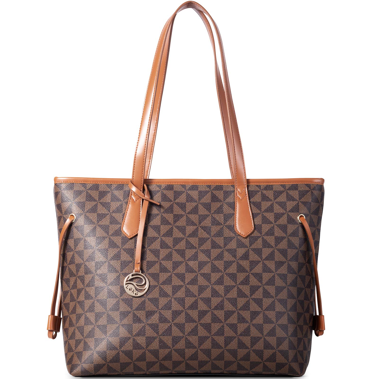 Stylish Faux Leather Tote Bag for Women - Fashionable Shoulder Handbag for Work, School & Dating - Brown | Perfect for Office, College & Casual Outings