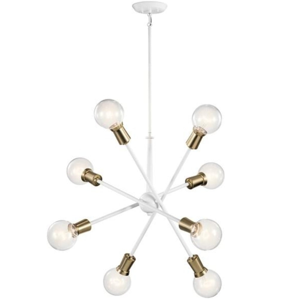 Callaway Sputnik Chandelier - Modern 8-Light Crystal Ceiling Fixture for Dining Room & Living Room Lighting