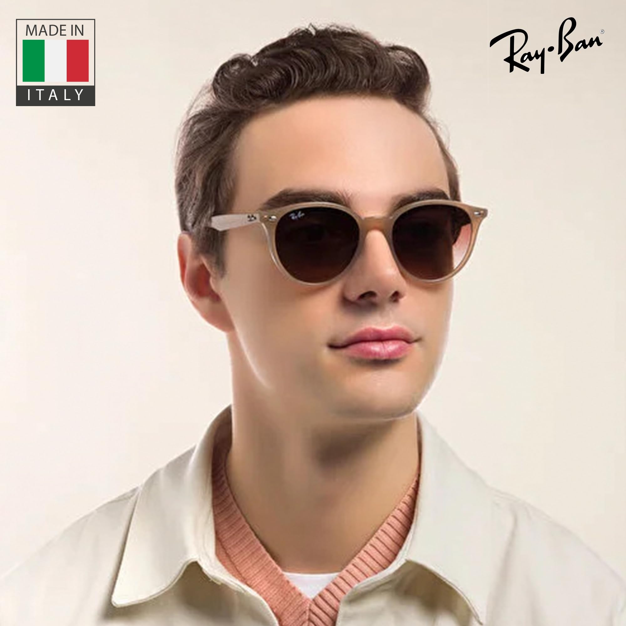 Ray-Ban RB4305 Phantos Retro Sunglasses with Eyewear Kit - High Bridge Fit for Comfort - Classic Aviator Style for Men & Women - Perfect for Driving, Beach, and Everyday Fashion
