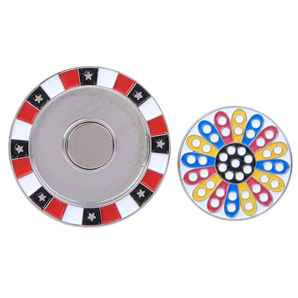 VGEBY Magnetic Golf Hat Clip & Ball Marker - Lightweight Compact Golf Accessory for Men & Women - Perfect for Golf Training, Practice & Tournaments