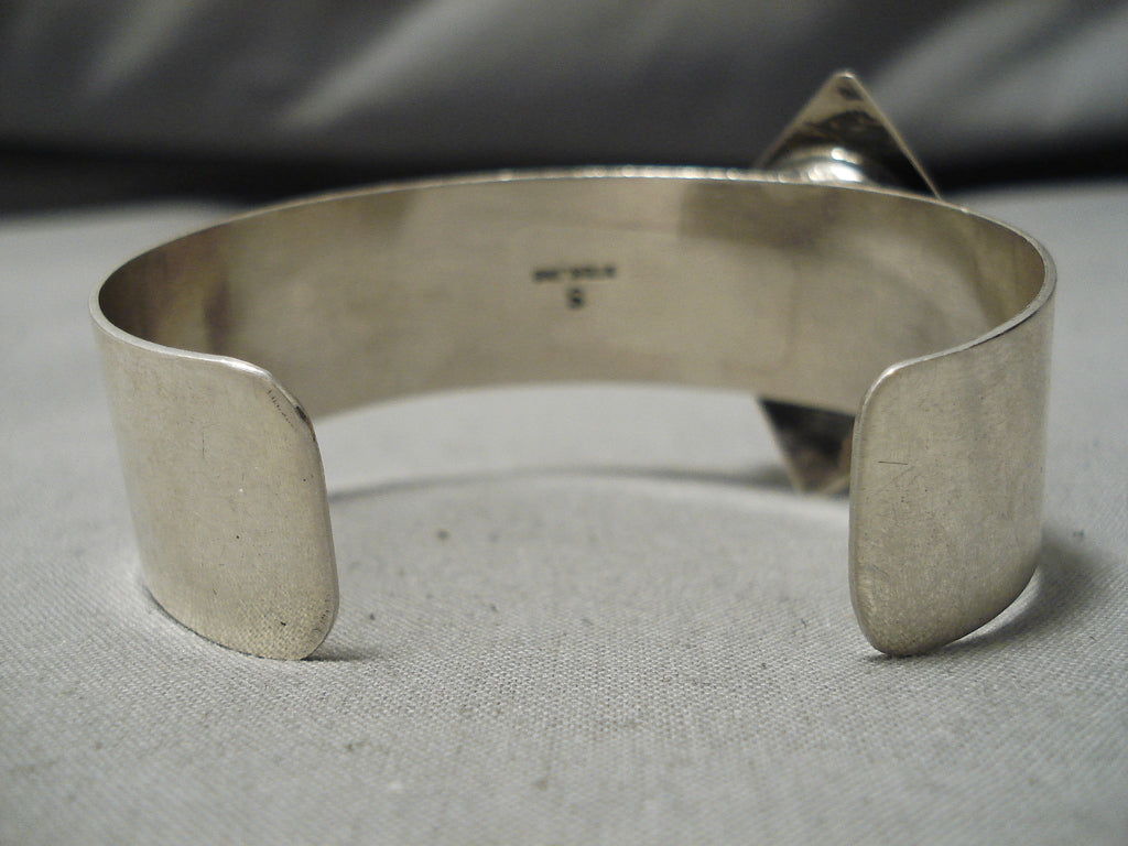 Vintage Navajo Sterling Silver Sugilite Bracelet - Handmade Native American Jewelry for Women, Boho Chic Accessory for Casual & Formal Wear