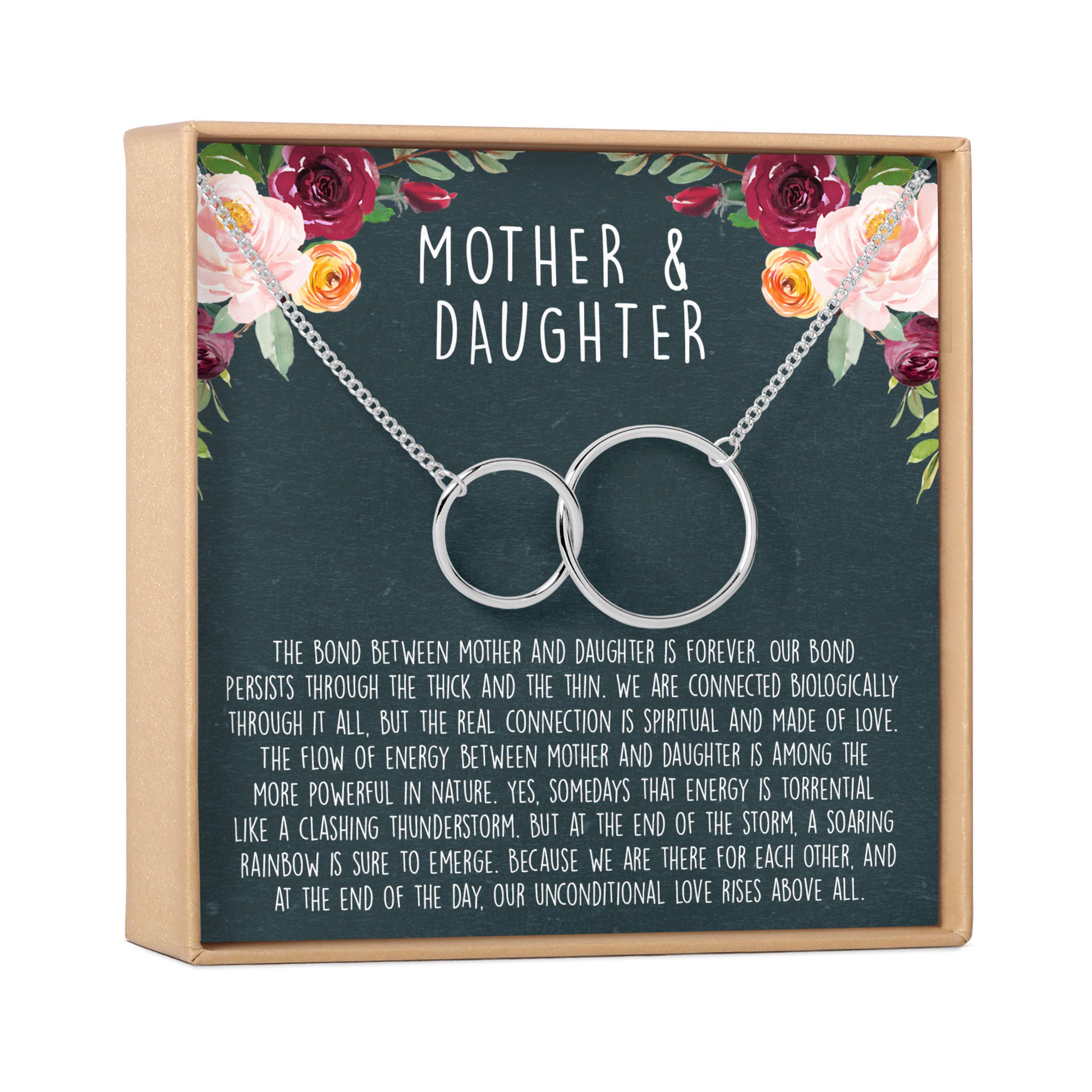 Mother & Daughter Necklace Set - Sterling Silver Heart Pendant Jewelry Gift for Birthday, Christmas, Valentine's Day | Perfect for Family Bonding & Special Occasions