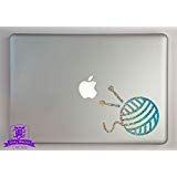 Premium Knitting Needles & Yarn Vinyl Decal for 13