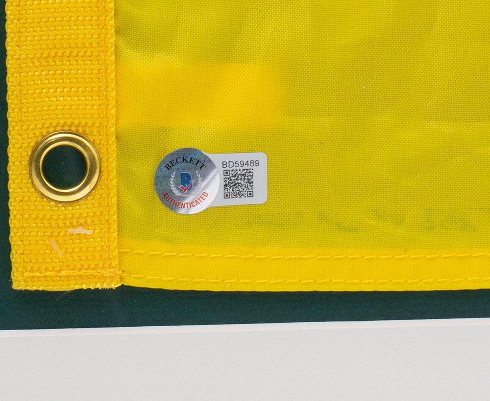 Hideki Matsuyama Autographed Framed Golf Flag - The Memorial Tournament Collectible - Perfect for Golf Fans, Sports Memorabilia Collectors, and Home/Office Decor