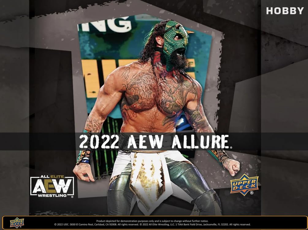 2022 AEW All Elite Wrestling Allure Hobby Box - 8 Packs (64 Trading Cards) | Collectible Memorabilia for Wrestling Fans & Card Collectors | Perfect for Gifts, Display, and Investment