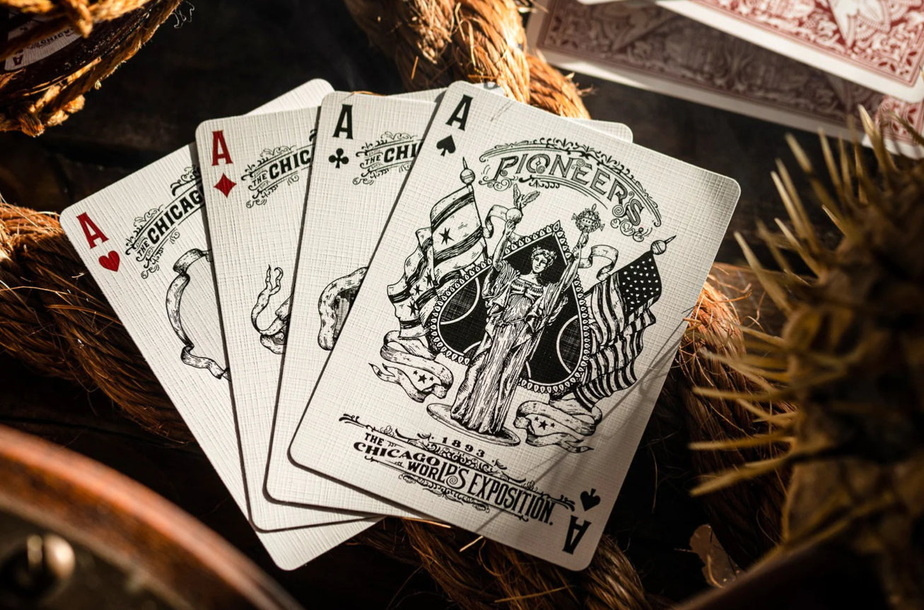 Pioneers Playing Cards - Premium Quality Poker Cards for Adults & Kids - Perfect for Poker Nights, Magic Tricks & Family Game Nights
