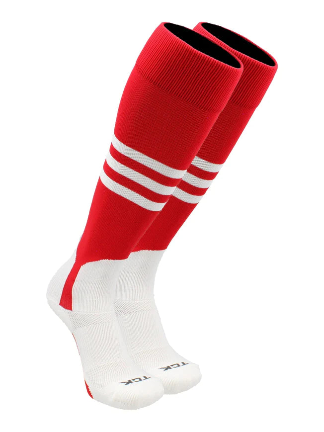 TCK Baseball Stirrup Socks with Stripes Pattern - Comfortable Athletic Socks for Baseball Players - Perfect for Training, Games & Sports Performance