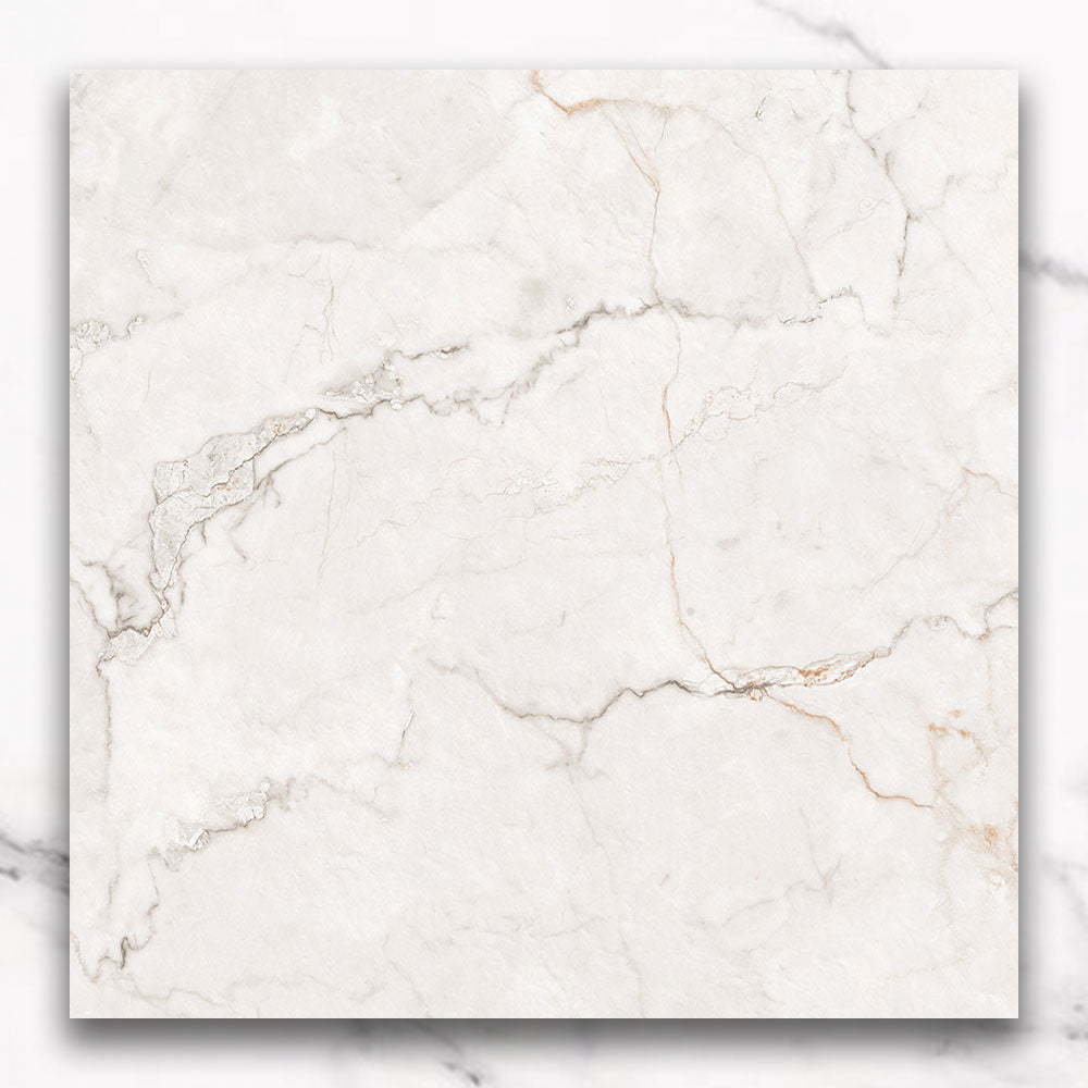 Adelaide Grey 600x600 Matt Marble Look Porcelain Tile - Premium Floor and Wall Tiles for Kitchen, Bathroom & Living Room Decoration