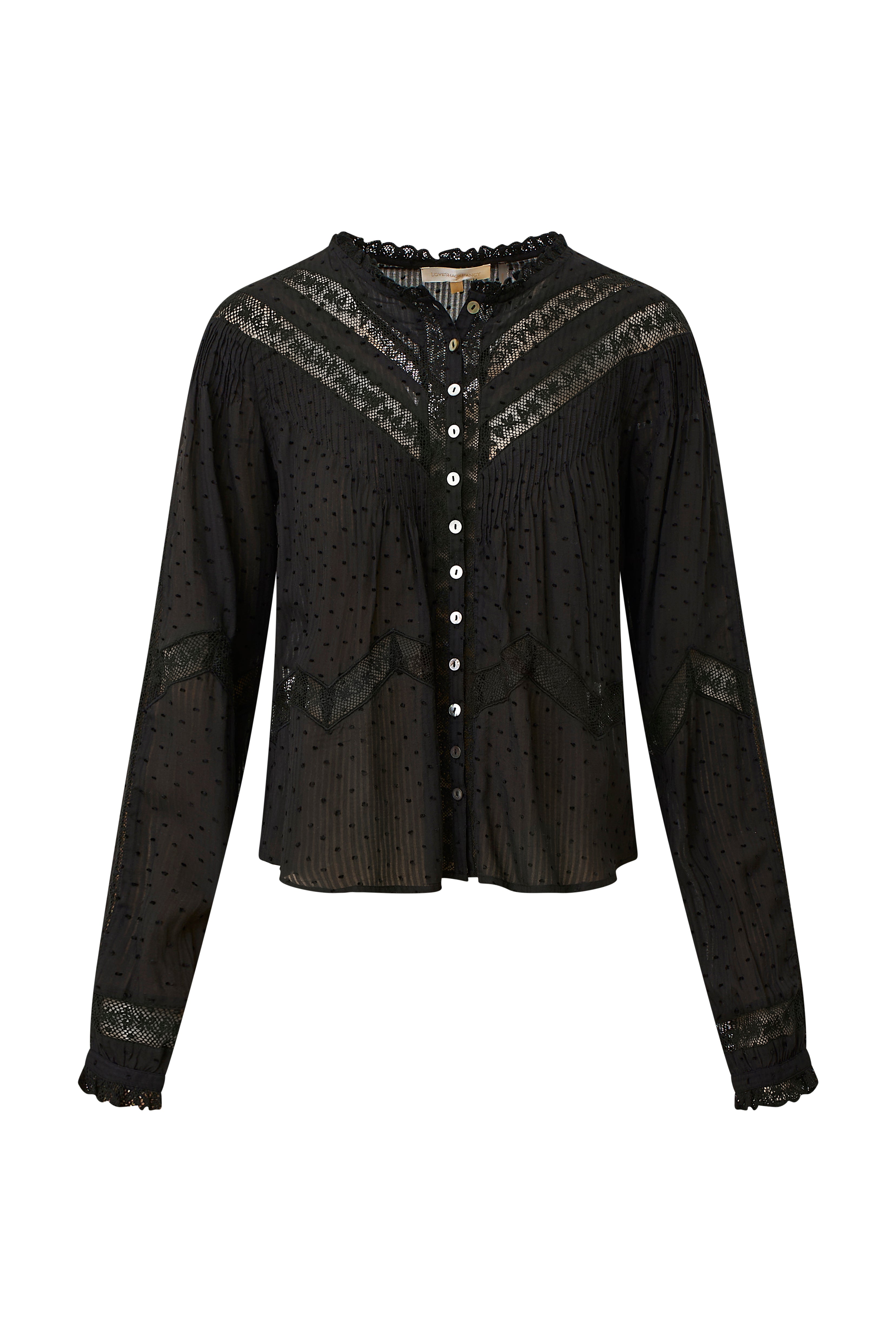 Ravelle Floral Button Down Top for Women - Stylish Black Blouse for Casual & Office Wear | Perfect for Work, Dates & Everyday Outfits