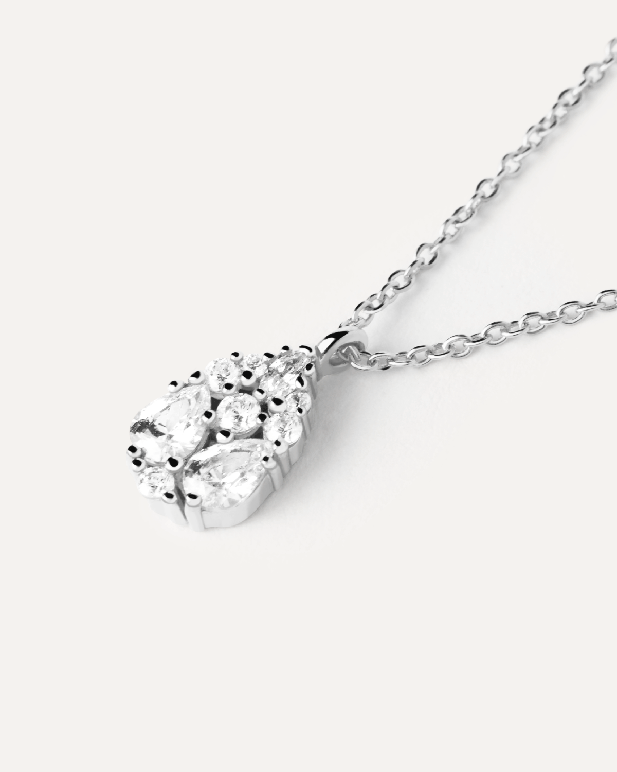 GRID 1 Vanilla Silver Necklace - Dainty Minimalist Jewelry for Women, 925 Sterling Silver Pendant Necklace | Perfect for Everyday Wear, Date Nights & Special Occasions