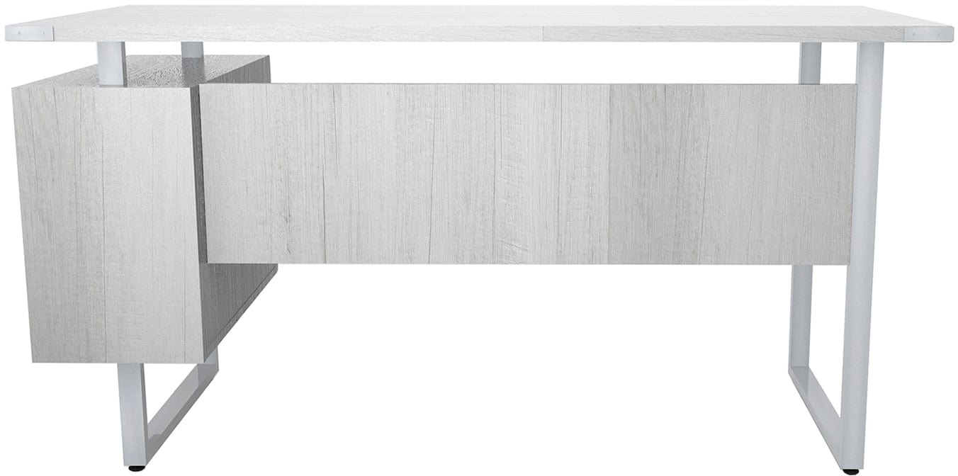 Safco Mirella SOHO Desk with Built-In Pedestal [5513] - Modern Home Office Desk with Storage for Small Spaces, Perfect for Remote Work & Study