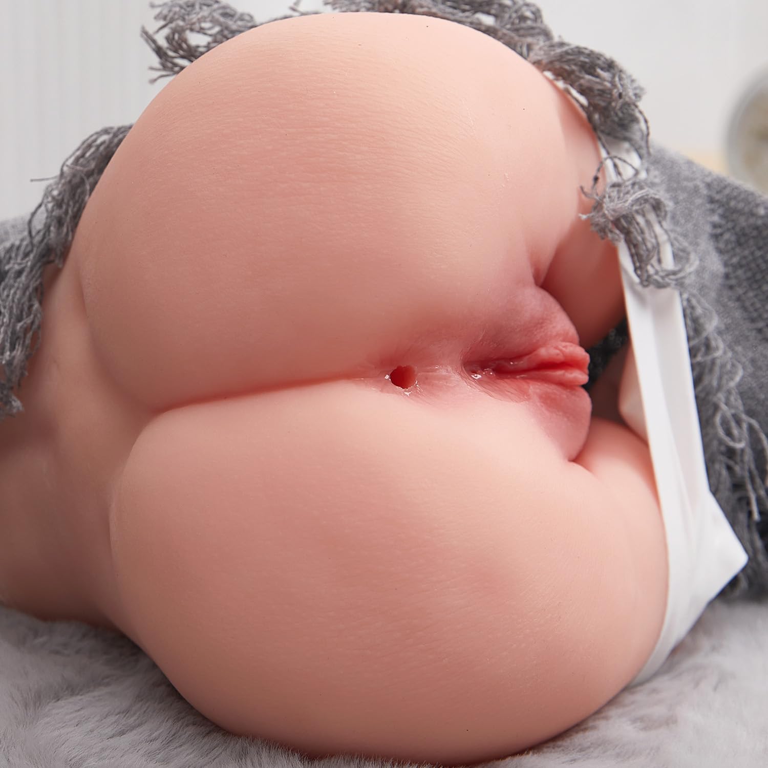 Premium 4.9LB Realistic Male Masturbator with Dual Holes - Lifelike Pussy & Anal Sex Toy for Intense Solo Pleasure | Portable Adult Toy for Discreet Use at Home, Travel or Private Moments