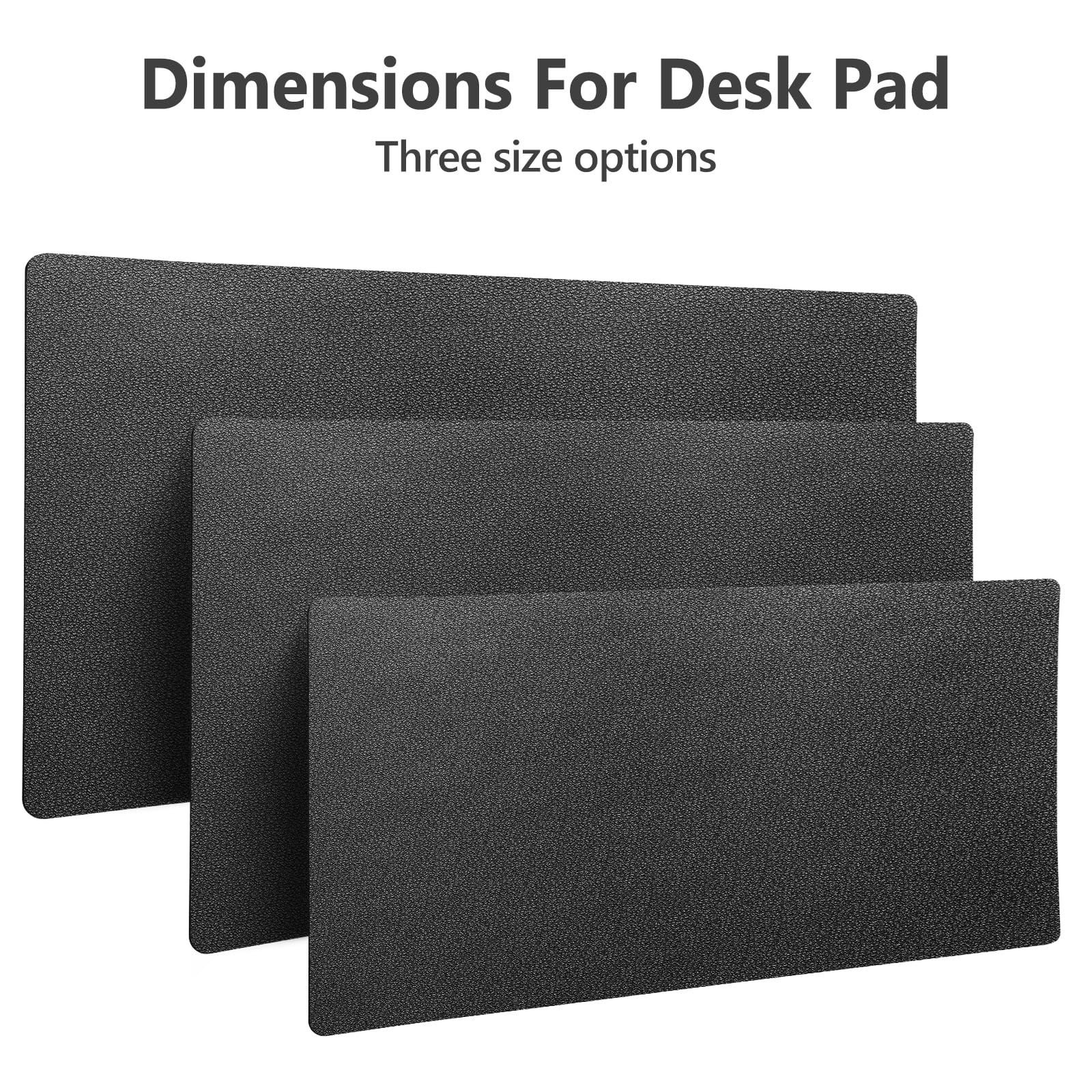 Premium PU Leather Desk Pad Protector - Non-Slip Blotter for Keyboard & Mouse - 31.5