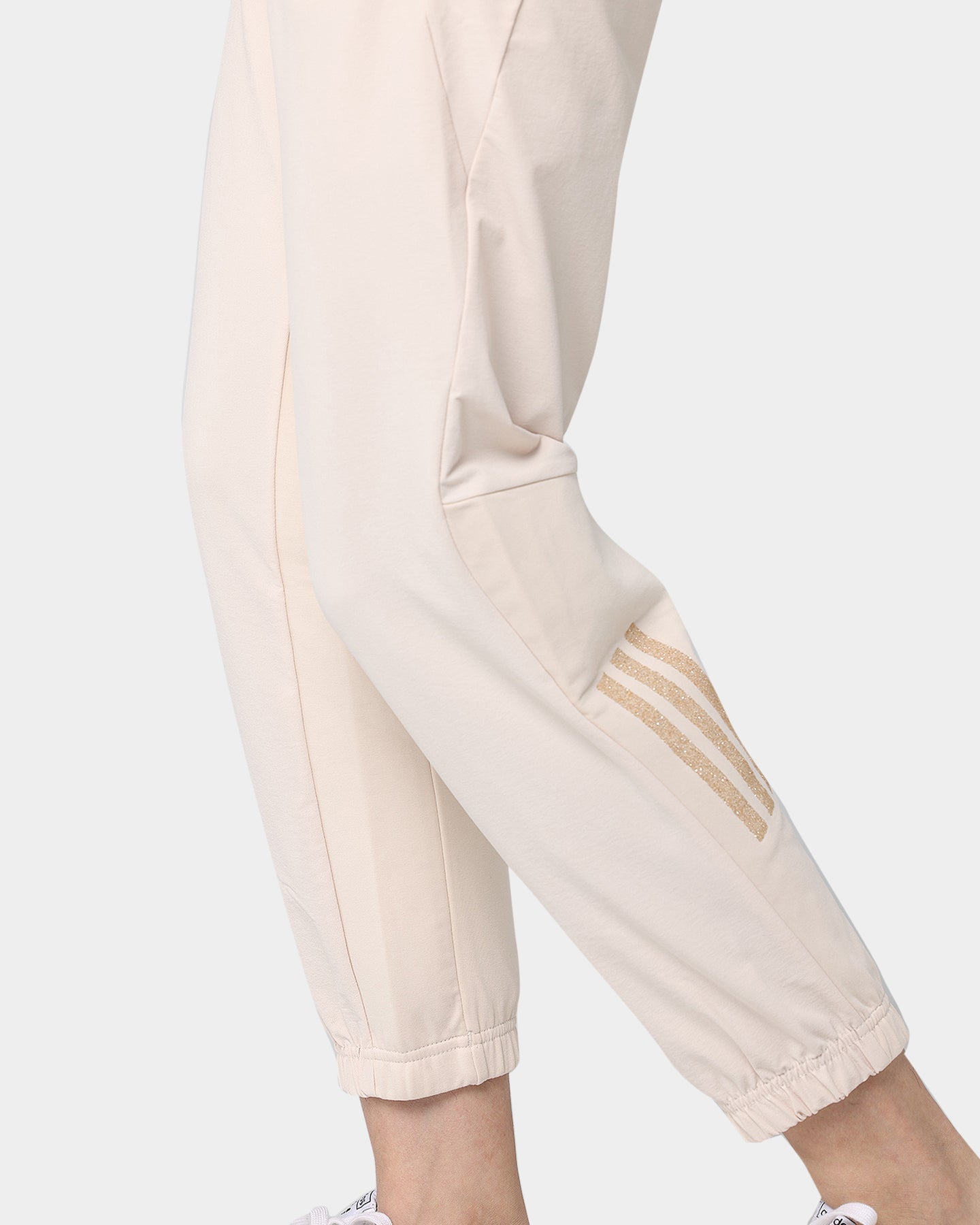 Adidas Women's Swarovski Crystal Embellished Halo Ivory Pants - Stylish Lounge & Casual Wear for Women