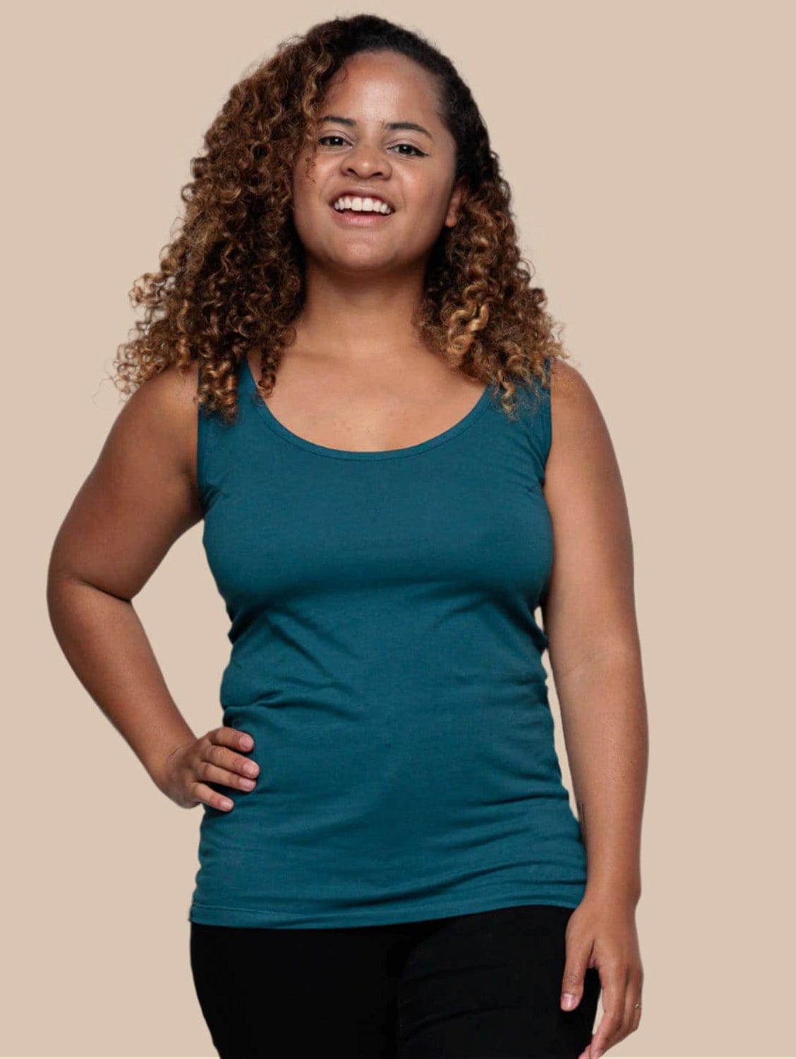 Men's Cotton Vest in Teal - Lightweight & Breathable for Outdoor Activities, Casual Wear & Layering