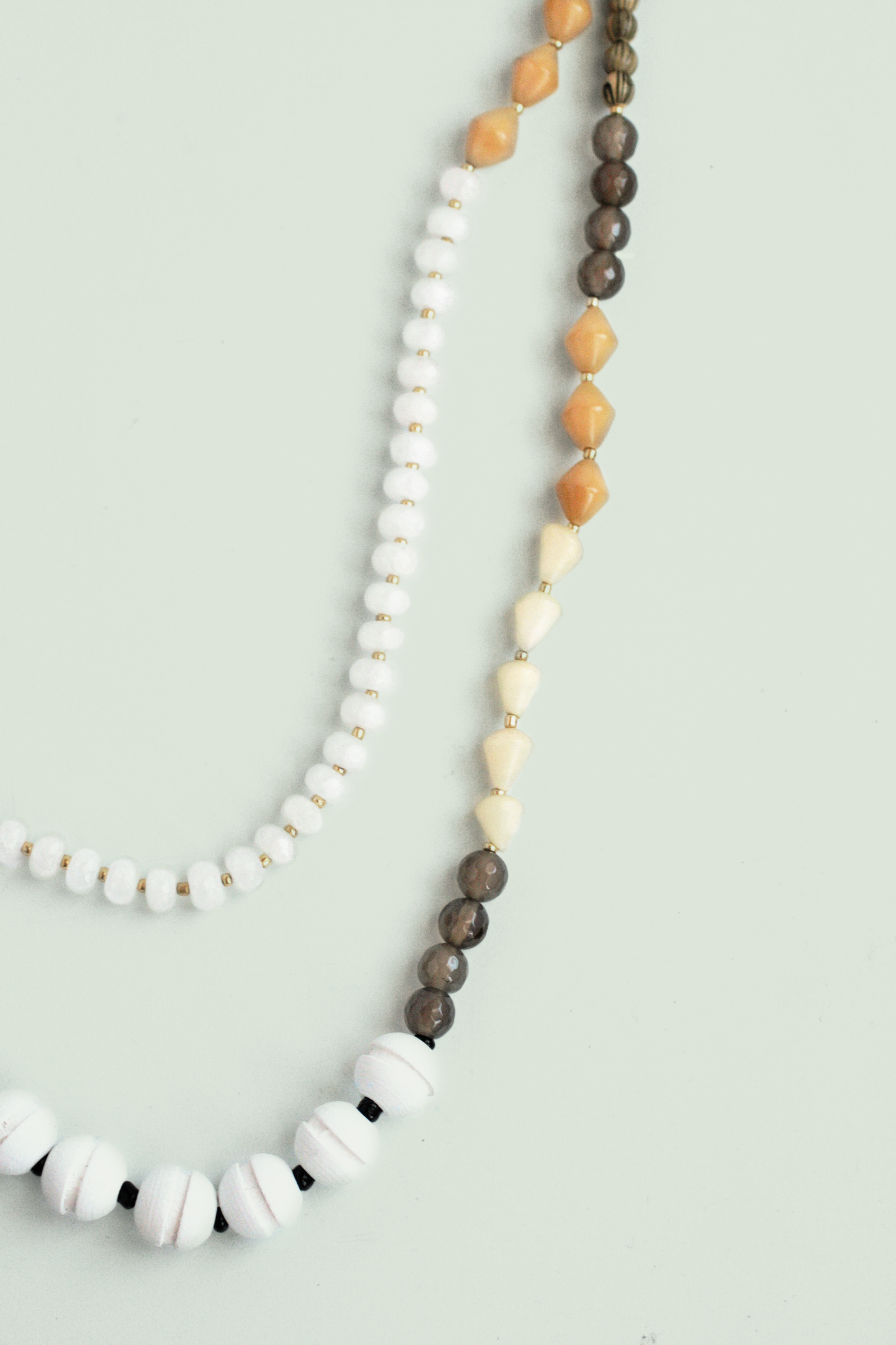 Elegant Long Double Layered Necklace for Women - White Gold Plated Chain - Perfect for Date Night & Special Occasions
