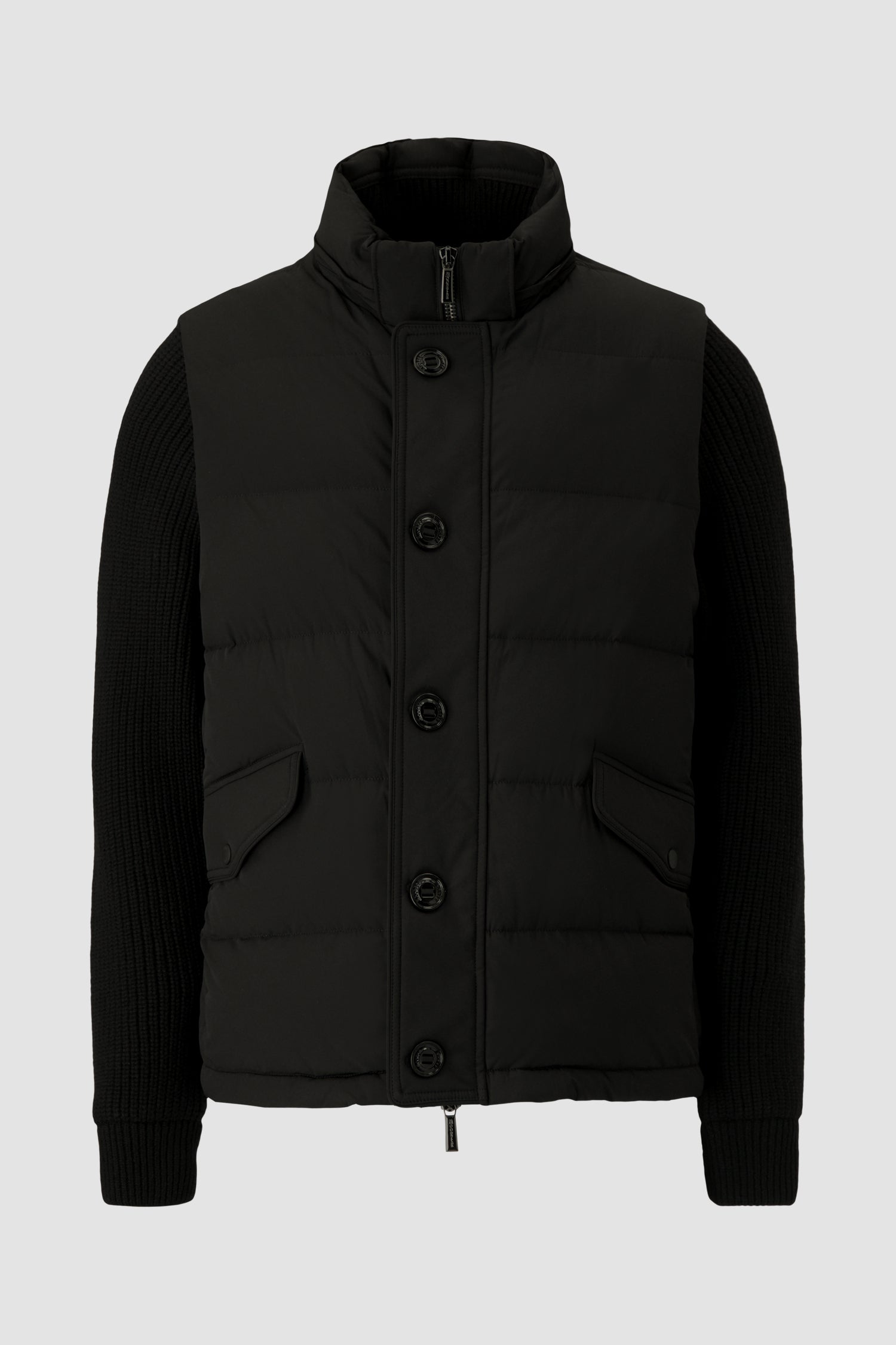 Moorer Black/Nero Detachable Sleeve FOSCOLO KNM Jacket - Lightweight Waterproof Windbreaker for Outdoor Hiking & Travel