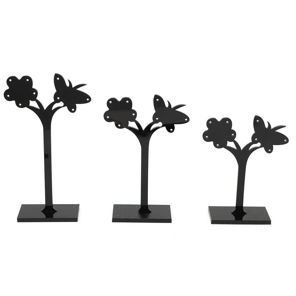 YUYTE Jewelry Stand - 3-Piece Butterfly Earring Holder for Organizing & Displaying Earrings | Perfect for Bedroom, Bathroom & Vanity Decor
