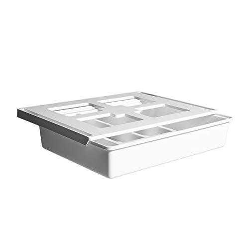 Punch-Free Bottom Storage Drawer Organizer - Large Under Desk Cosmetic & Stationery Storage Box for Home & Office | Perfect for Makeup, Office Supplies, and Home Organization