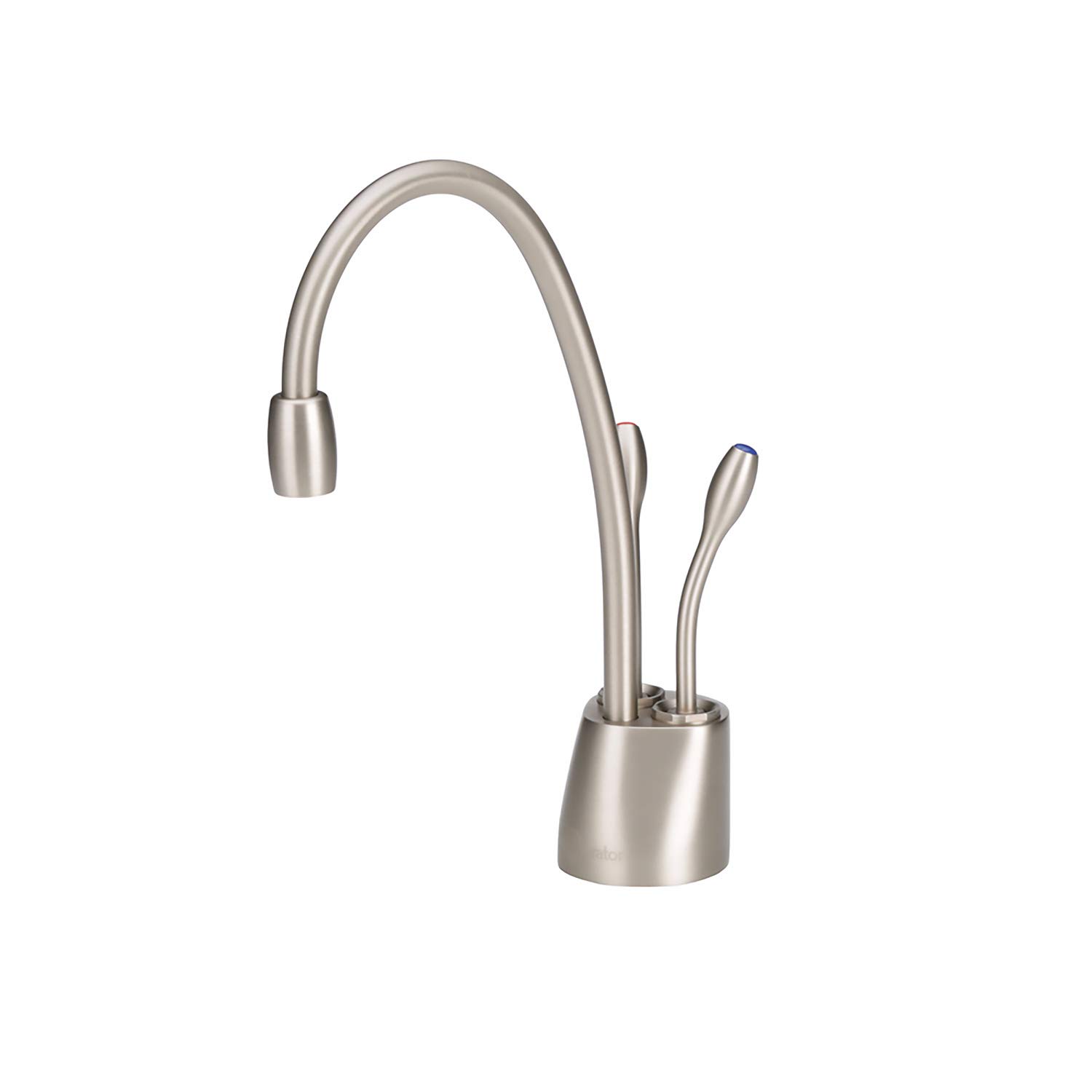 InSinkErator Contemporary Instant Hot and Cold Water Dispenser Faucet in Satin Nickel (Model F-HC1100SN) with Garbage Disposal Power Cord Kit (Model CRD-00, Black) - Perfect for Kitchen Sink Installation and Waste Disposal Systems