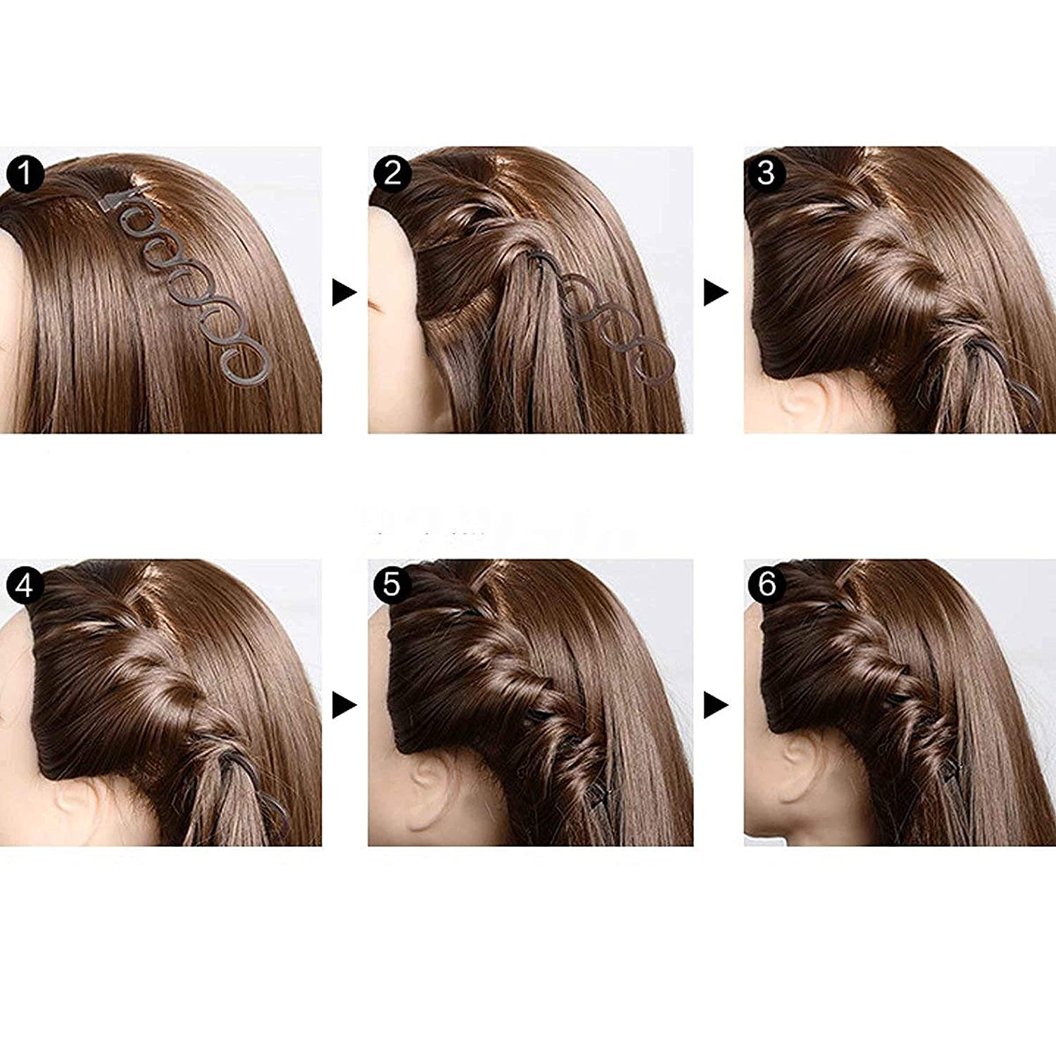 APSAMBR Spider Hair Braider Tool - 2PCS Hair Weaving & Twist Braid Roller Maker for Women & Girls | Perfect for Salon, Home Styling & DIY Hair Accessories