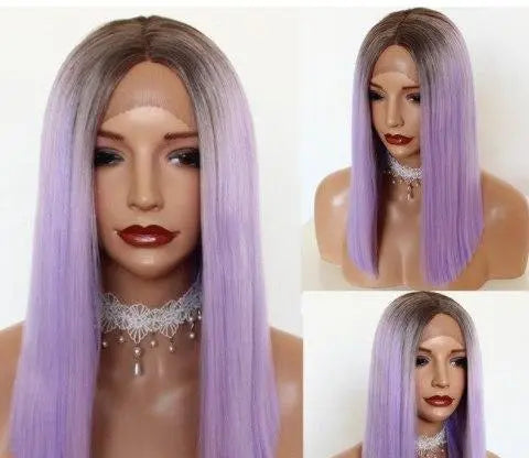 Tammy Blunt Cut Lob Hair Wig - Natural Synthetic Lace Front Wig for Women | Perfect for Cosplay, Daily Wear & Special Occasions