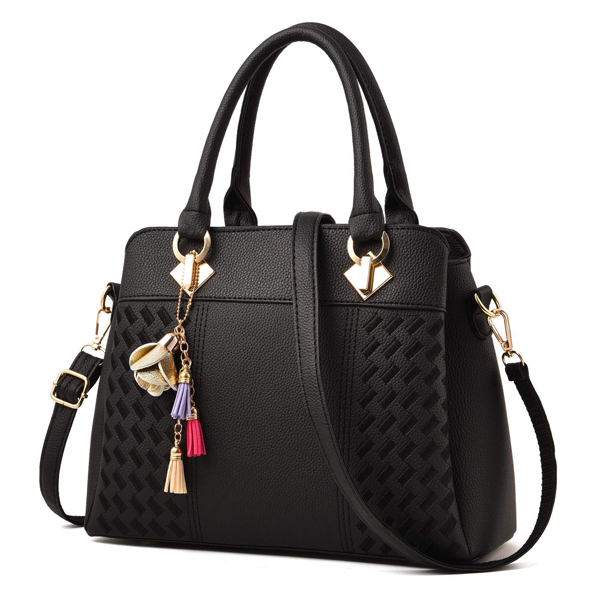 Poxas Women's Crossbody Bag with Top Handle - Stylish Shoulder Purse for Everyday Use, Work, and Travel | Includes Matching Wallet
