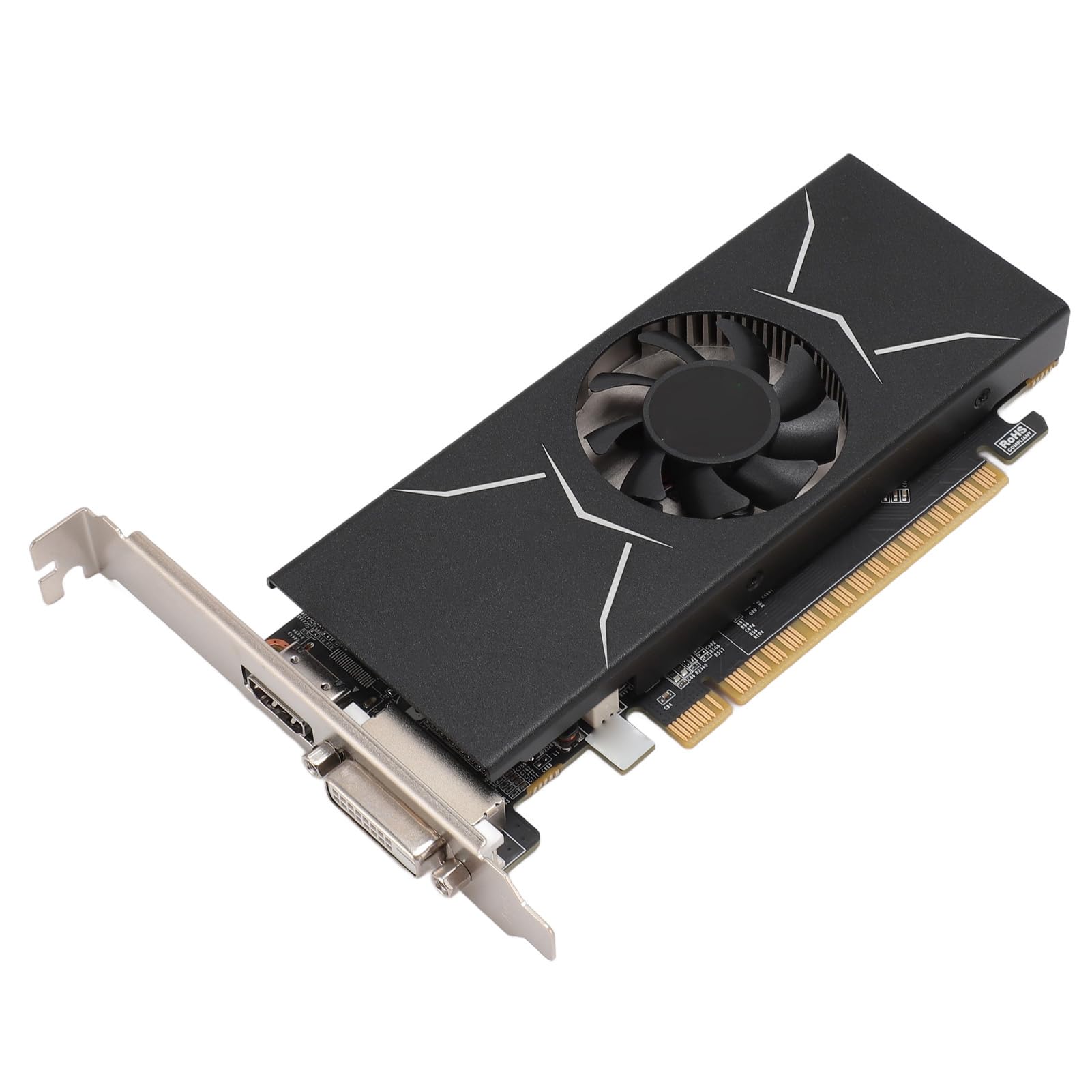 Annadue GTX 1050ti 4GB GDDR5 128-bit PCIe 3.0 Gaming Graphics Card - HDMI/DVI Output, 1291/7008MHz Clock Speed with Cooling Fan - Perfect for PC Gaming, Video Editing & Office Workstations