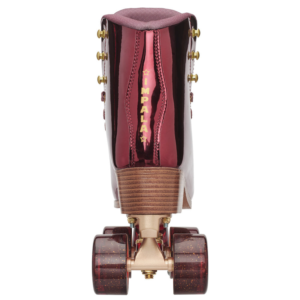 Impala Roller Skates for Women - Shiny Plum Quad Roller Skates with Lightweight Aluminum Frame & Comfortable Padding - Perfect for Outdoor Skating, Roller Rinks & Retro Fashion
