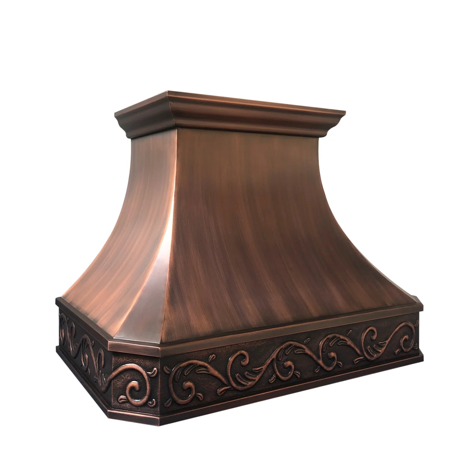 SINDA Classic Copper Range Hood H3A - 36 Inch Stainless Steel Kitchen Vent Hood with LED Lights, Powerful Exhaust Fan for Home Cooking - Perfect for Modern Kitchens, Restaurants, and Open-Concept Living Spaces