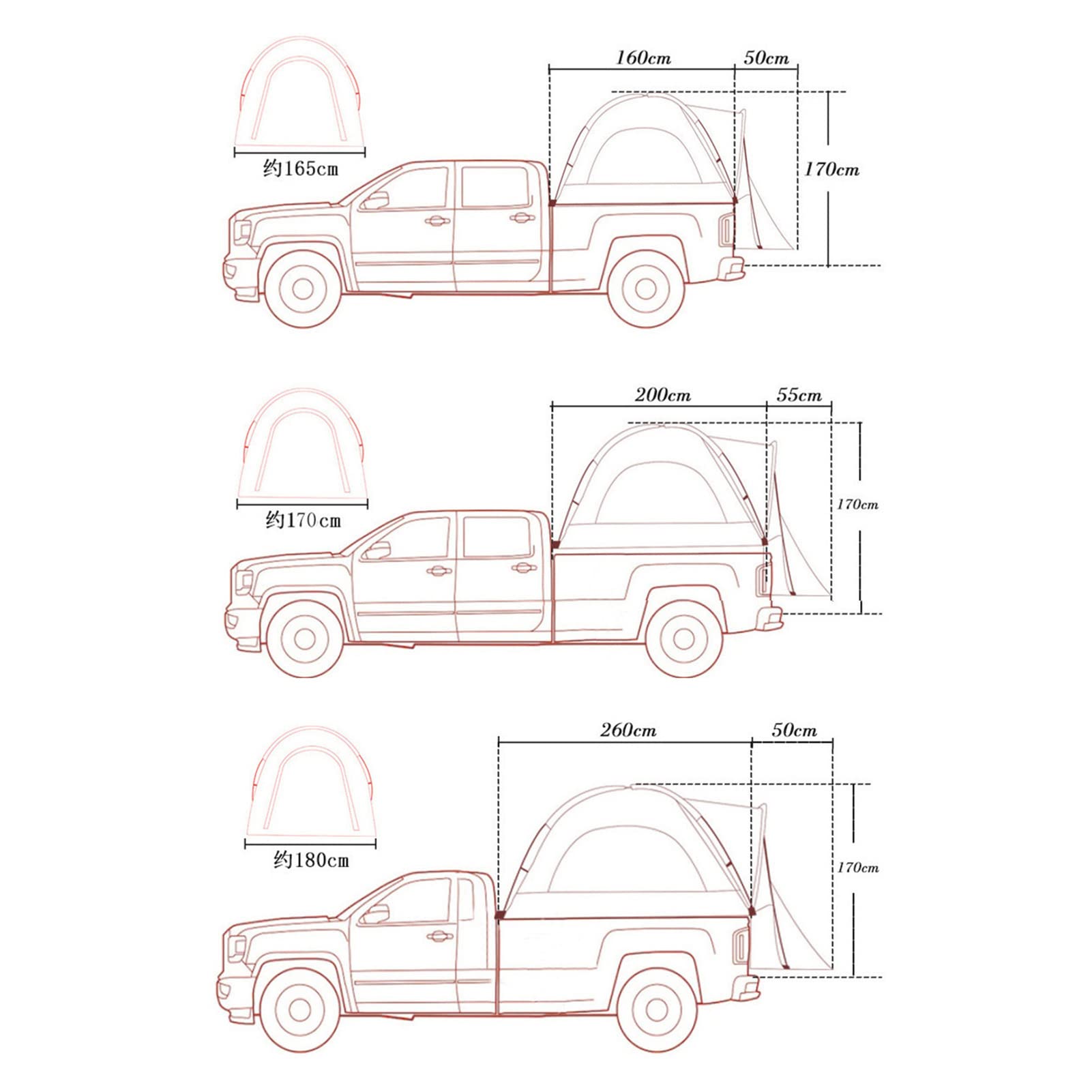 Portable Outdoor Car Tent - Waterproof Rooftop Awning for Camping, Hiking, Travel & Beach | SUV Side Canopy Shelter for Sun & Rain Protection | Perfect for Road Trips, Picnics & Outdoor Adventures