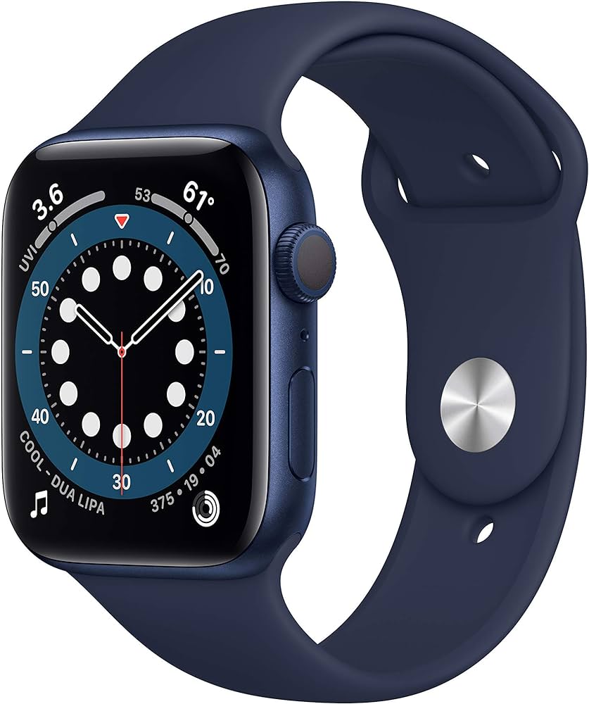 Refurbished Apple Watch Series 6 GPS + Cellular 44mm Blue Aluminum Case - Renewed Smartwatch for Fitness Tracking & Calls (Charger Not Included) | Perfect for Running, Swimming & Daily Activity Monitoring