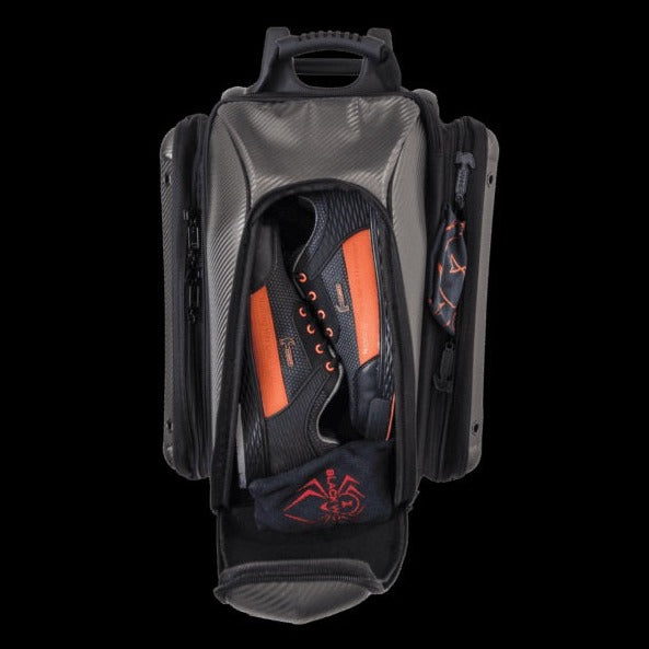 Hammer Carbon Shield 2 Ball Double Roller Bowling Bag - Durable Bowling Accessory for League & Tournament Players - Perfect for Travel & Storage