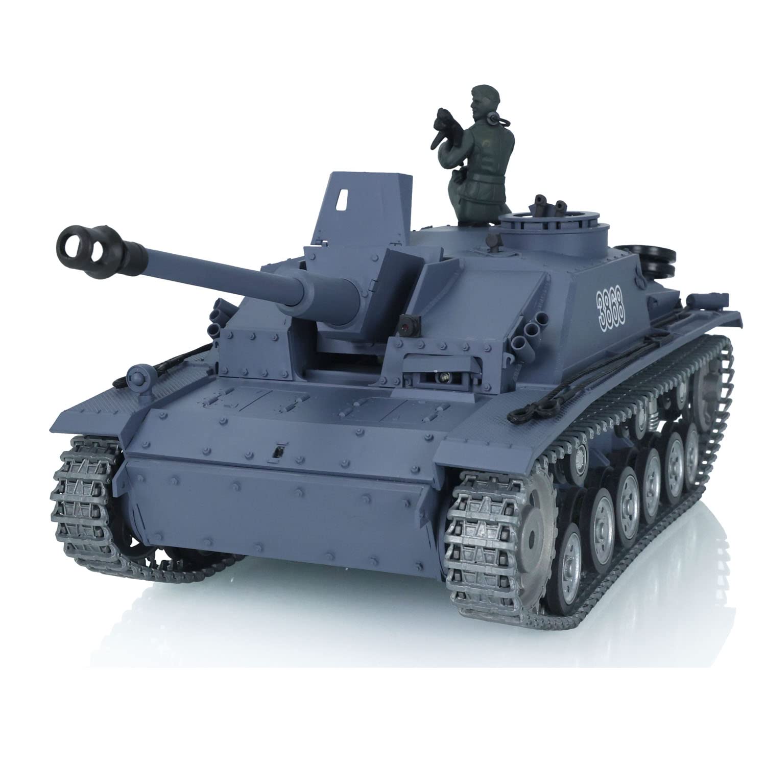 Henglong 1/16 Scale 7.0 RC Tank - Professional Version 3868 Remote Control Military Tank for Adults | Hobby Grade Collectible & Battle Simulation Toy for Outdoor Play and Display