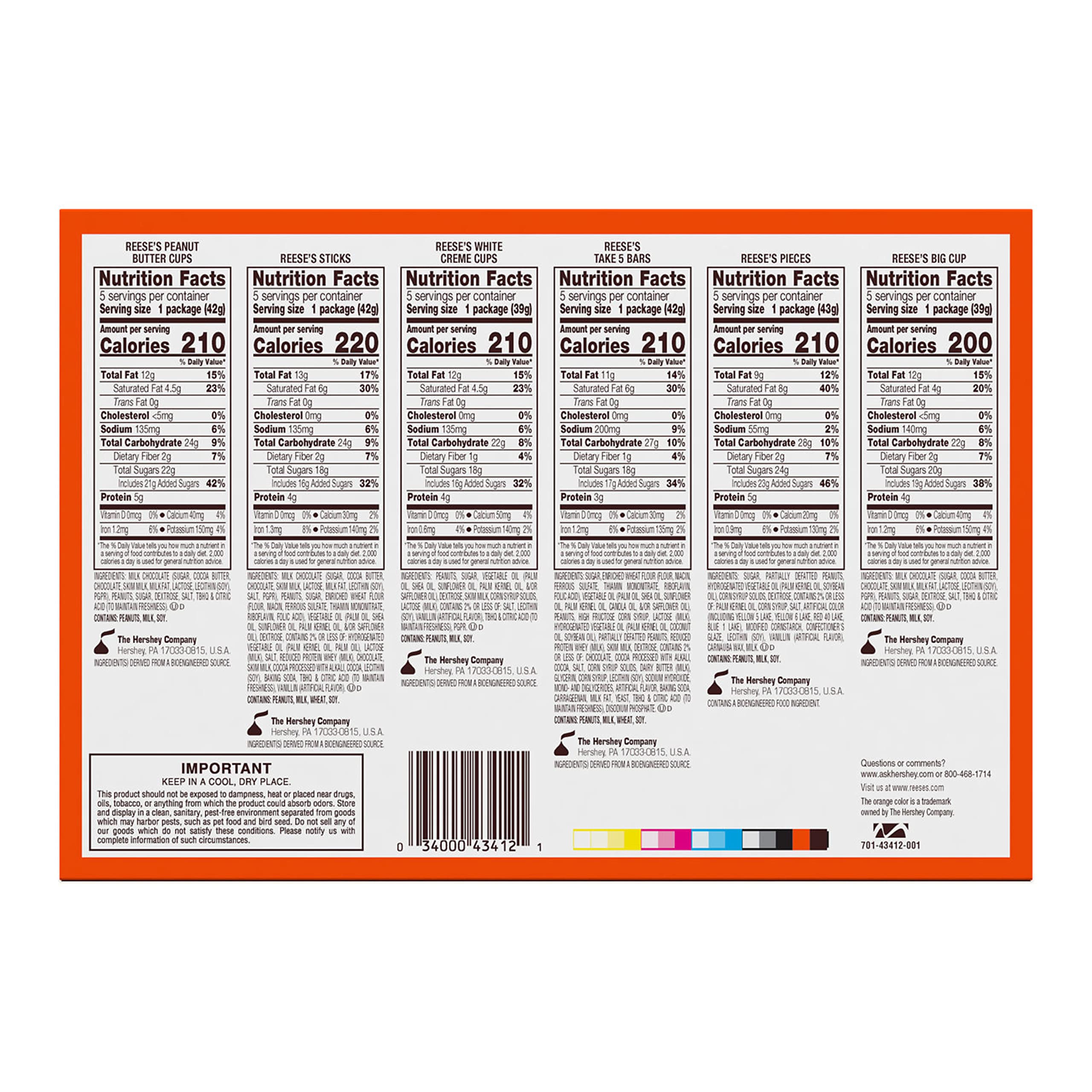 King Size Candy Variety Pack - 12 Bars (Payday, Reese's, Kit Kat) for Parties & Gifts