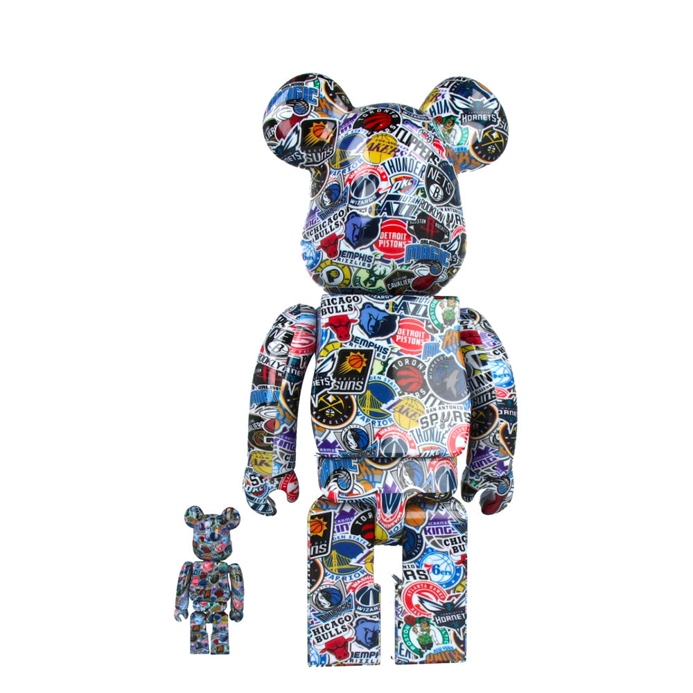400% & 100% Bearbrick NBA Collectible Figures - Limited Edition Vinyl Art Toys for Basketball Fans & Collectors | Perfect for Home Display, Office Decor, and Gift Giving