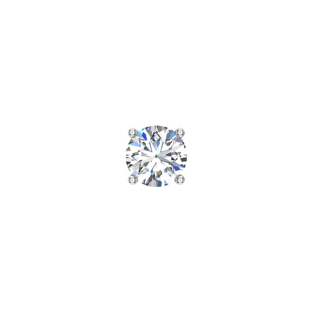 14K Gold Round Cut Diamond Stud Earrings for Men & Women – Single Earring (0.19ct t.w. G/SI) with Gift Box & Authenticity Card – Perfect for Gifts, Special Occasions & Everyday Wear