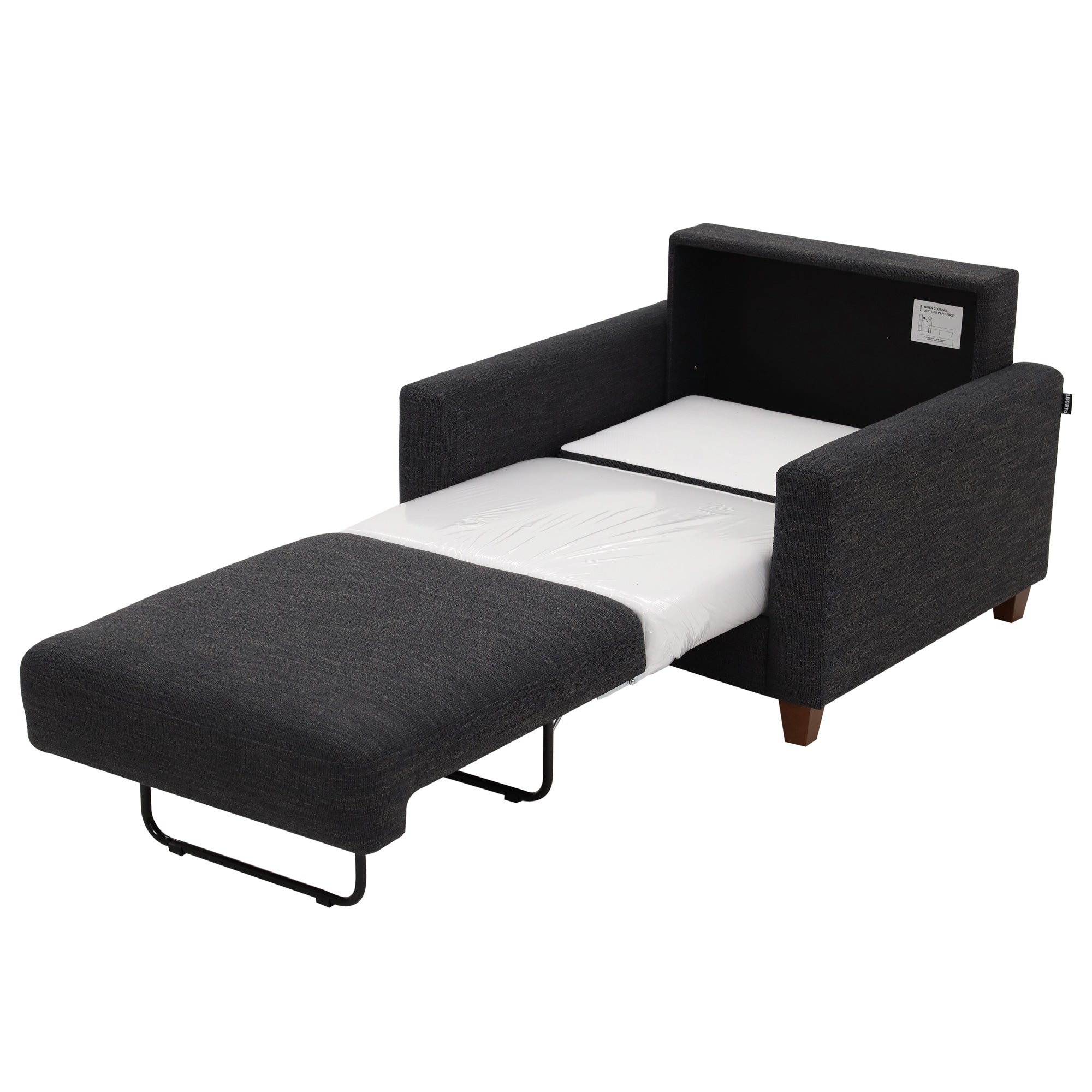 Meko Sleeper Chair - Convertible Sofa Bed for Small Spaces, Comfortable Guest Bed & Lounge Chair - Perfect for Apartments, Dorms & Office Naps