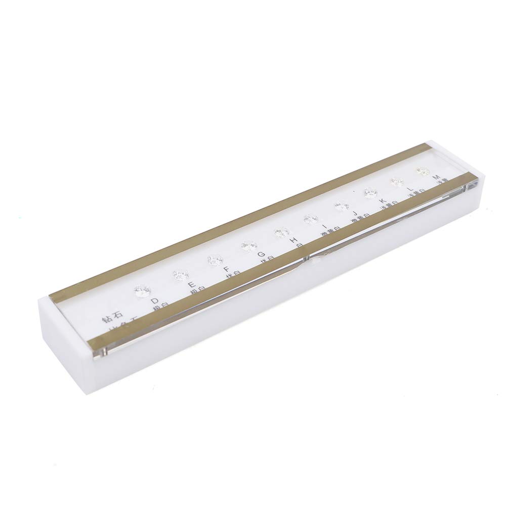 10CT Diamond Color Grading Grader Set - Professional D-M Color Tester Tool with 6.5mm White Diamonds for Jewelry Appraisal, Gemstone Evaluation & Diamond Certification (Ideal for Jewelers, Gemologists & Diamond Traders)