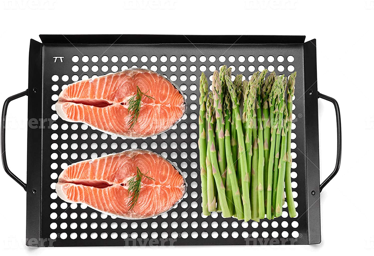 Premium Non-Stick Grill Grid Set - 7x11 & 14x11 Inches - Heavy Duty BBQ Cooking Grates for Gas, Charcoal & Electric Grills - Perfect for Backyard BBQs, Camping & Outdoor Cooking